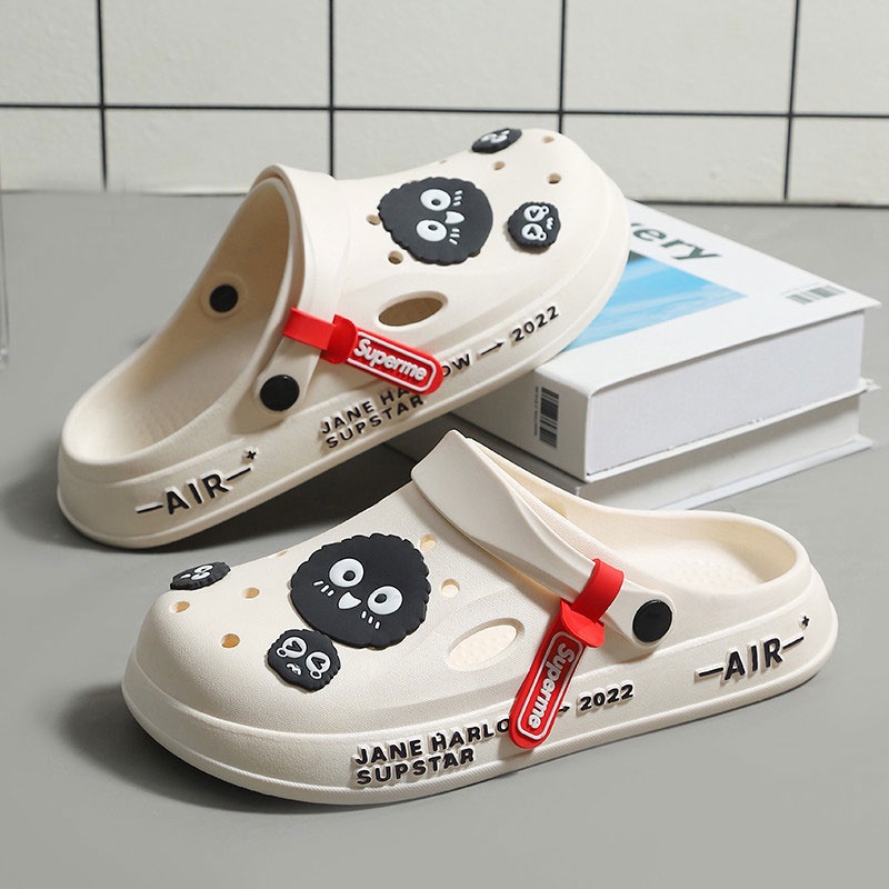 Dép Sandal Thoải Mái Thoáng Khí Chống Trượt Họa Tiết Hoạt Hình Phong Cách Hàn Quốc Cho Nữ