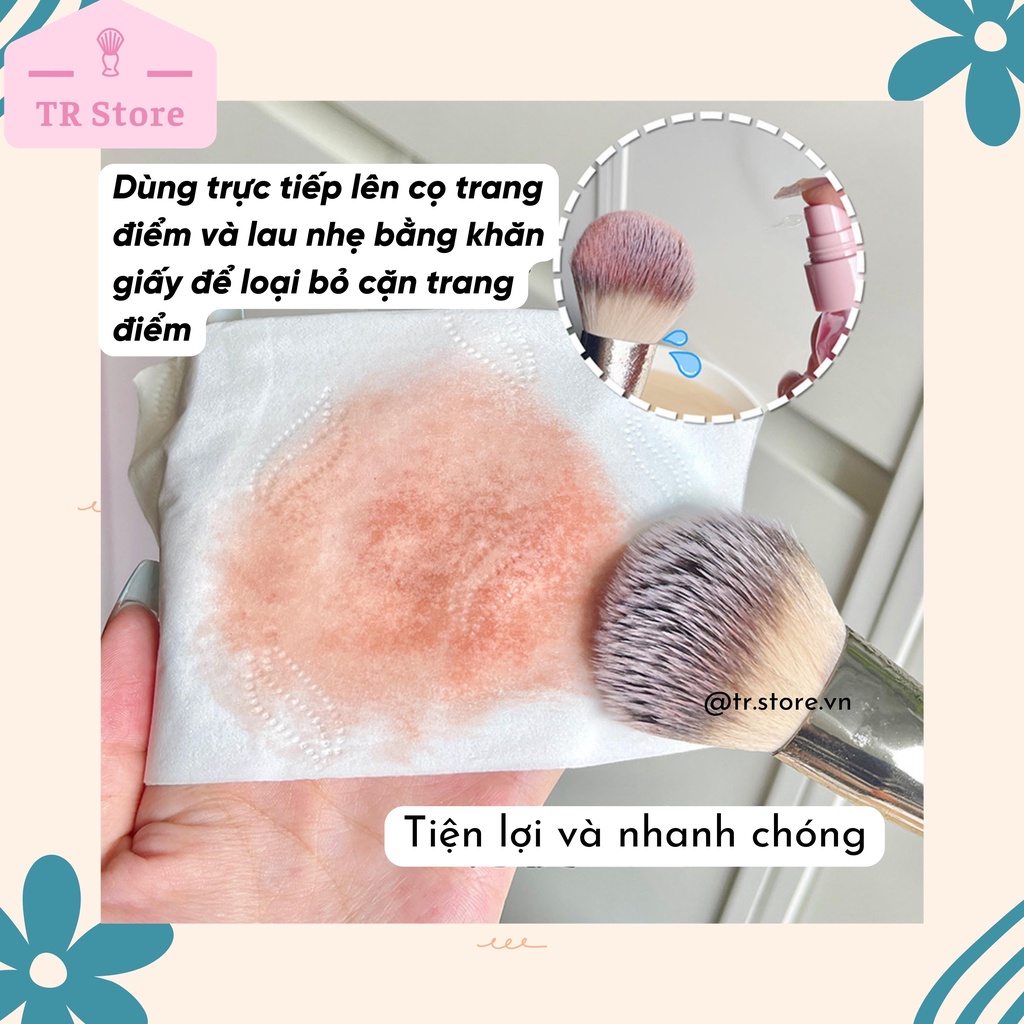 Xịt vệ sinh cọ trang điểm khô, rửa cọ makeup khô Gecomo 75ml