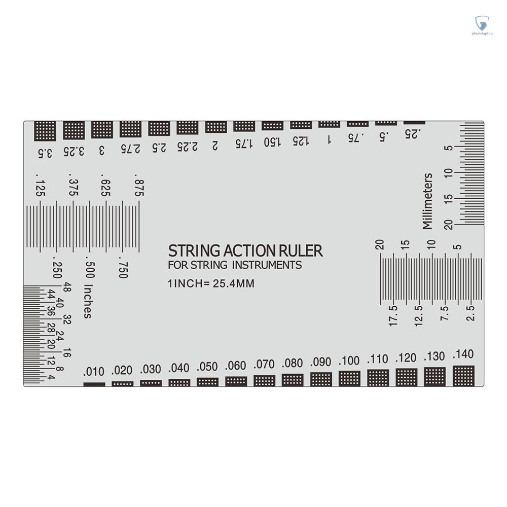 Thước Đo Dây Đàn Ghi Ta Bằng Thép Không Gỉ 89 * 51mm Chuyên Dụng