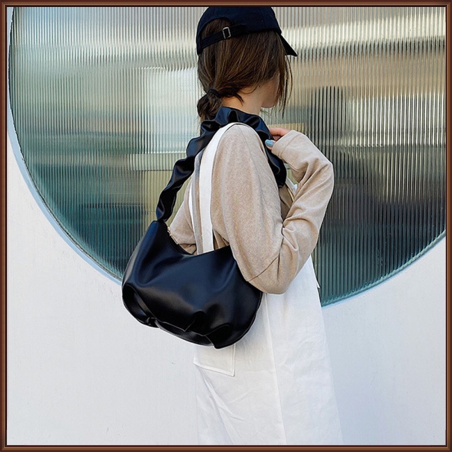 Túi Xách Da Pu Có Khóa Kéo Phong Cách Hàn Quốc Cho Nữ