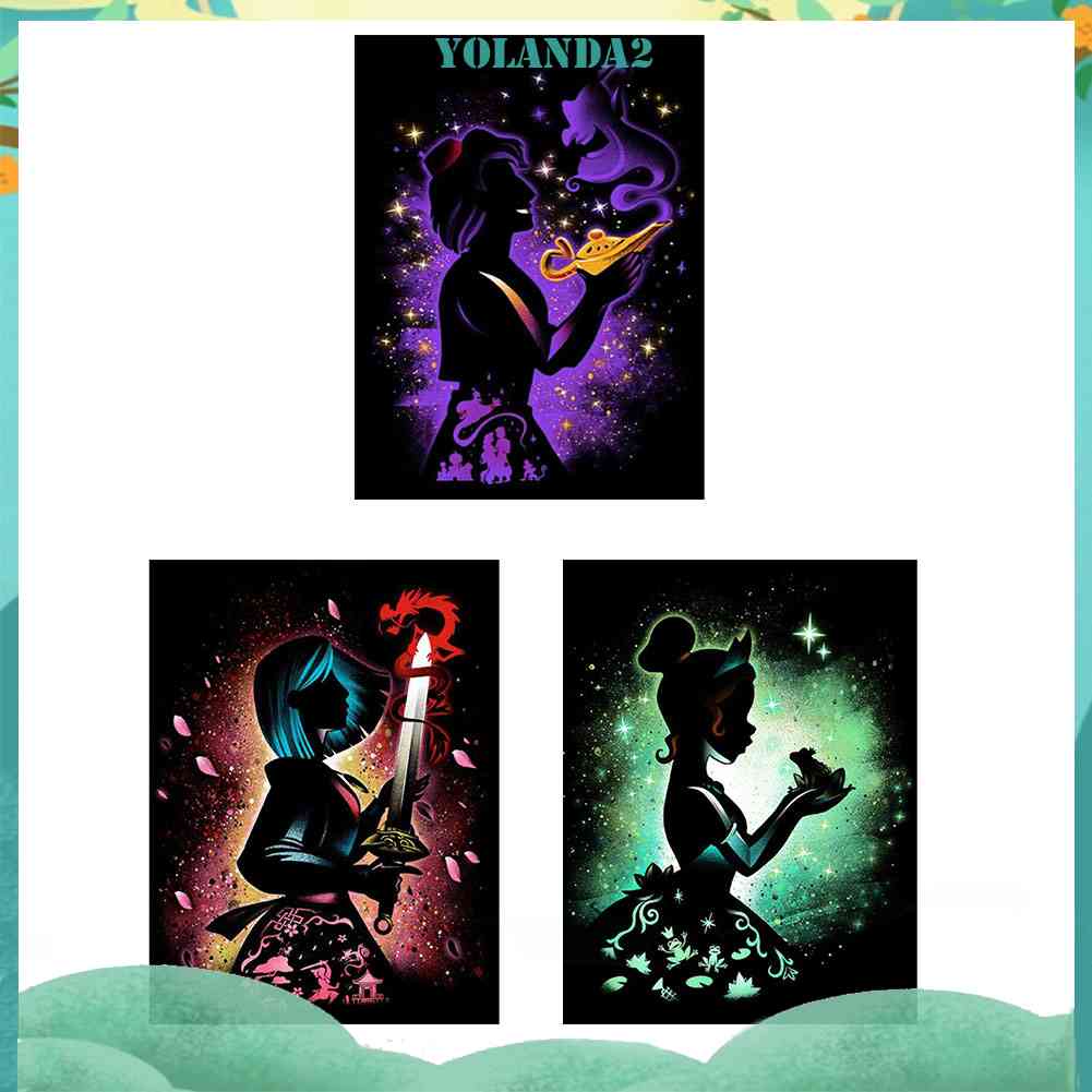 Bộ Tranh Đính Đá 5D Tự Làm Họa Tiết Disney Xinh Xắn