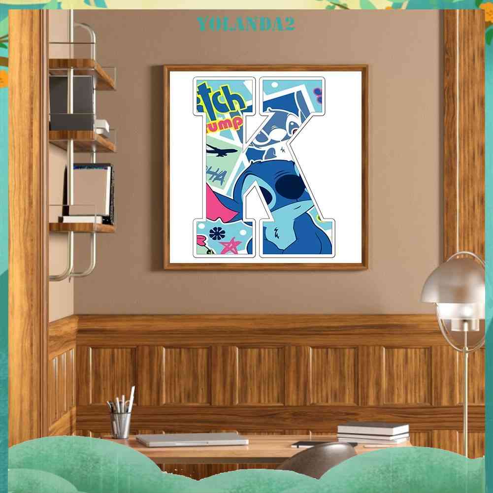 Bộ Tranh Đính Đá 5D Tự Làm Họa Tiết Chữ Disney Độc Đáo