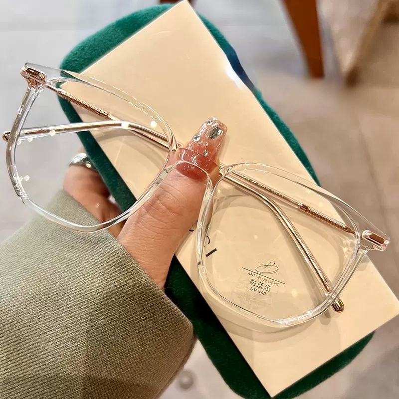 (KIQI-FASHION) COD Mắt Kính Chống Bức Xạ Ánh Sáng Xanh Hàng Mới Cho Nam Và Nữ