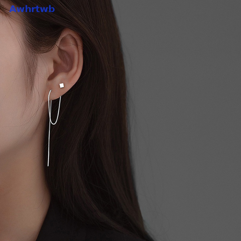 Hoa Tai Dáng Dài Phối Tua Rua Phong Cách Đơn Giản Cho Nữ Mới