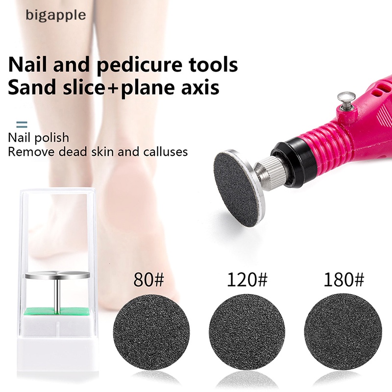 Set 50 Miếng Chà Nhám Bàn Chân Đường Kính 25mm Dành Cho Máy Mài Giũa Móng Chân