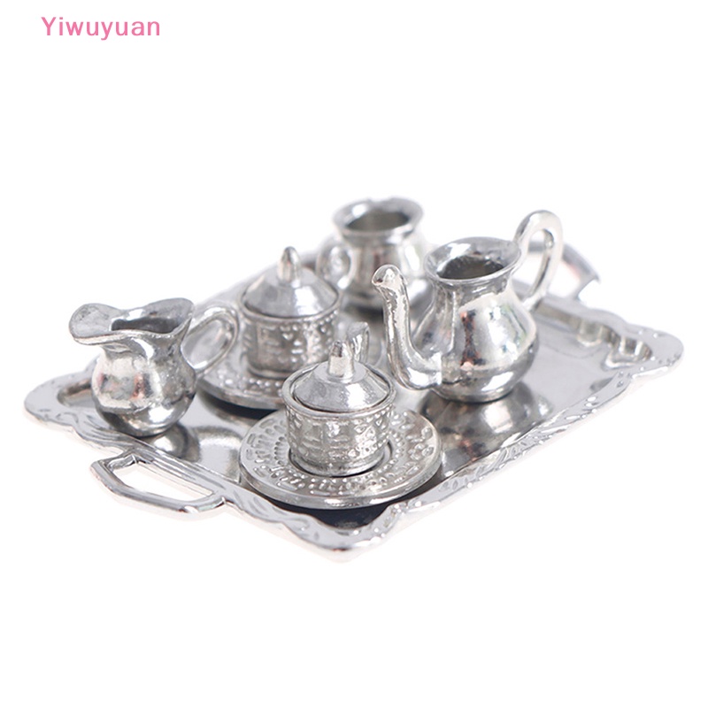 Bộ 10 Khay Trà / Cà Phê Bằng Kim Loại Màu Bạc Cho Nhà Bếp 1 / 12