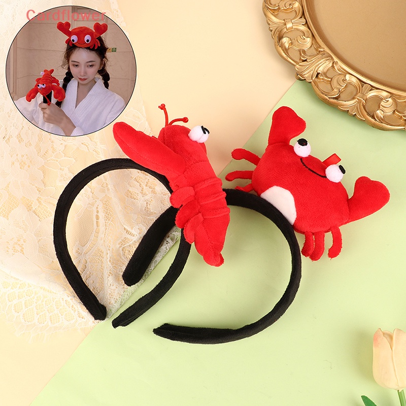 Băng Đô Cài Tóc Bằng Vải Bông Hình Cua Biển Dễ Thương Sáng Tạo < Cardflower >