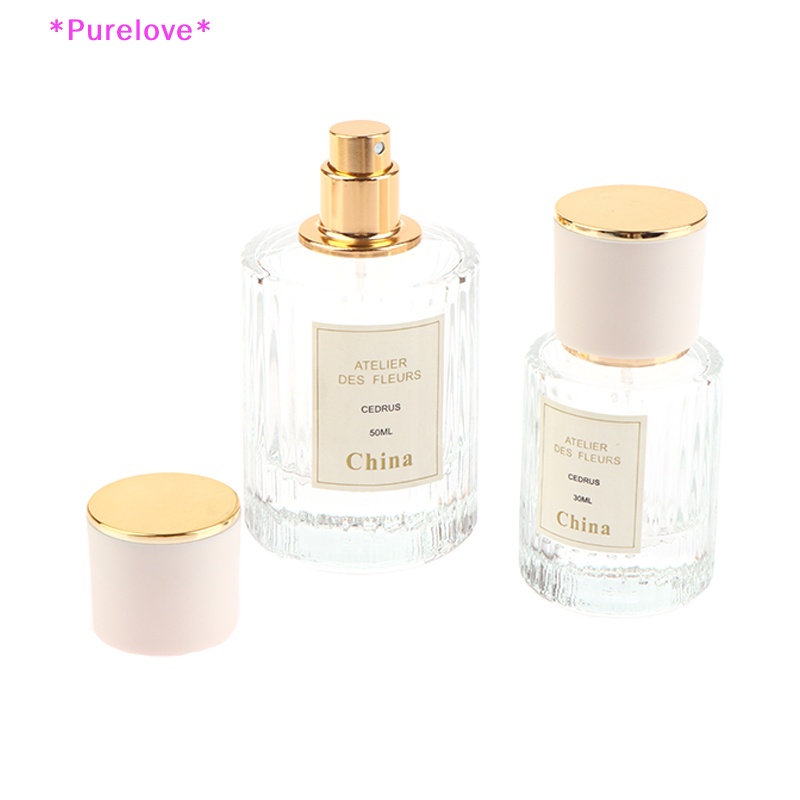 Lọ Thủy Tinh Rỗng Trong Suốt 30ml 50ml Du Lịch Tiện Dụng Mới