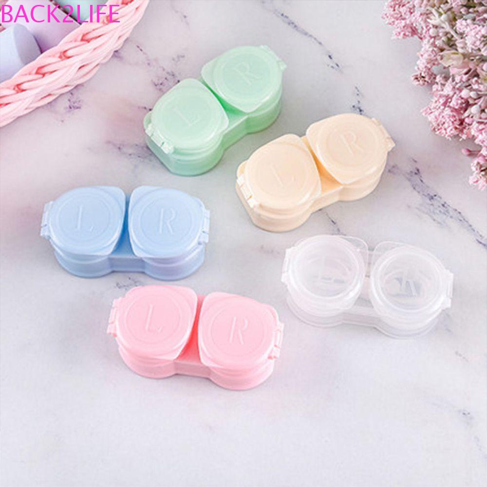 Hộp Đựng Kính Áp Tròng 2 Ngăn Chống Thấm Nước Hình Chữ Nhật Phong Cách Hàn Quốc Dễ Thương Cho Nữ