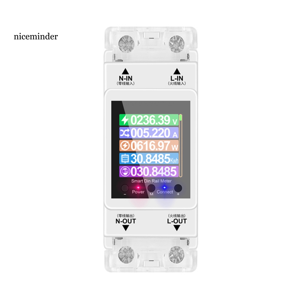 Thiết Bị Đo Năng Lượng Điện Tử NC 100A Chống Nhiễu Bảo Vệ Màn Hình Kỹ Thuật Số