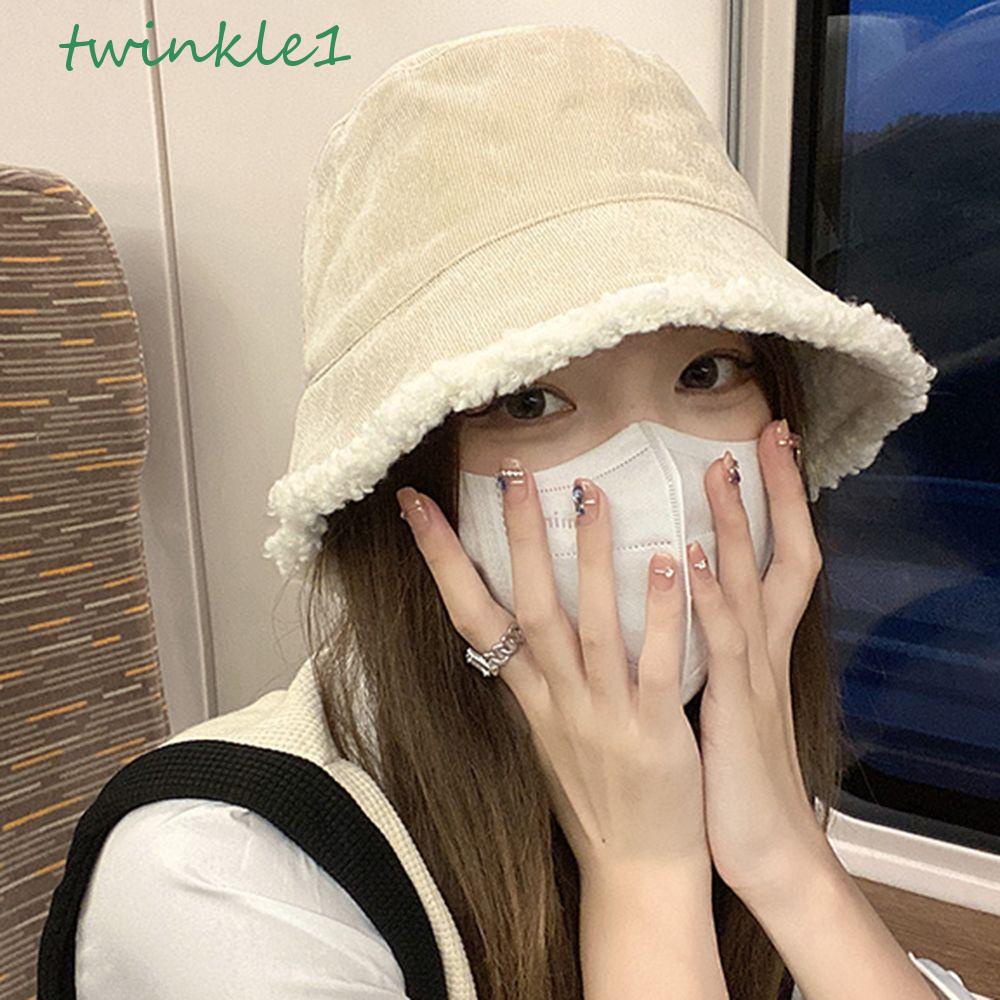 Mũ Bucket Len Dệt Kim Phong Cách Thời Trang Nhật Bản Dành Cho Nữ