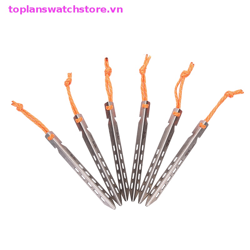 Cọc Dựng Lều Bằng Titan Hình Chữ V Tiện Dụng Mang Theo Du Lịch Cắm Trại
