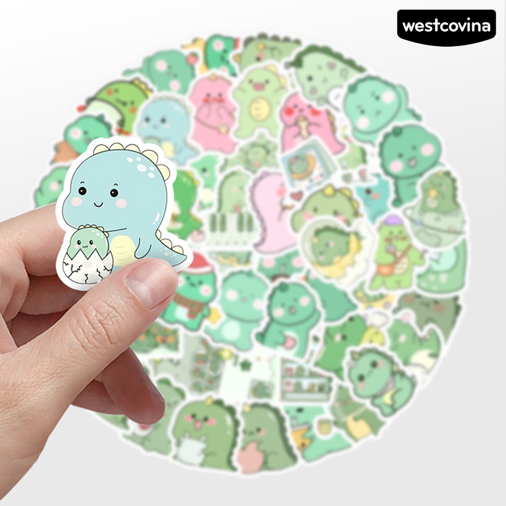[COD]♪Set 50 Sticker Khủng Long Chống Thấm Nước Dán Trang Trí Thủ Công Cho Bé