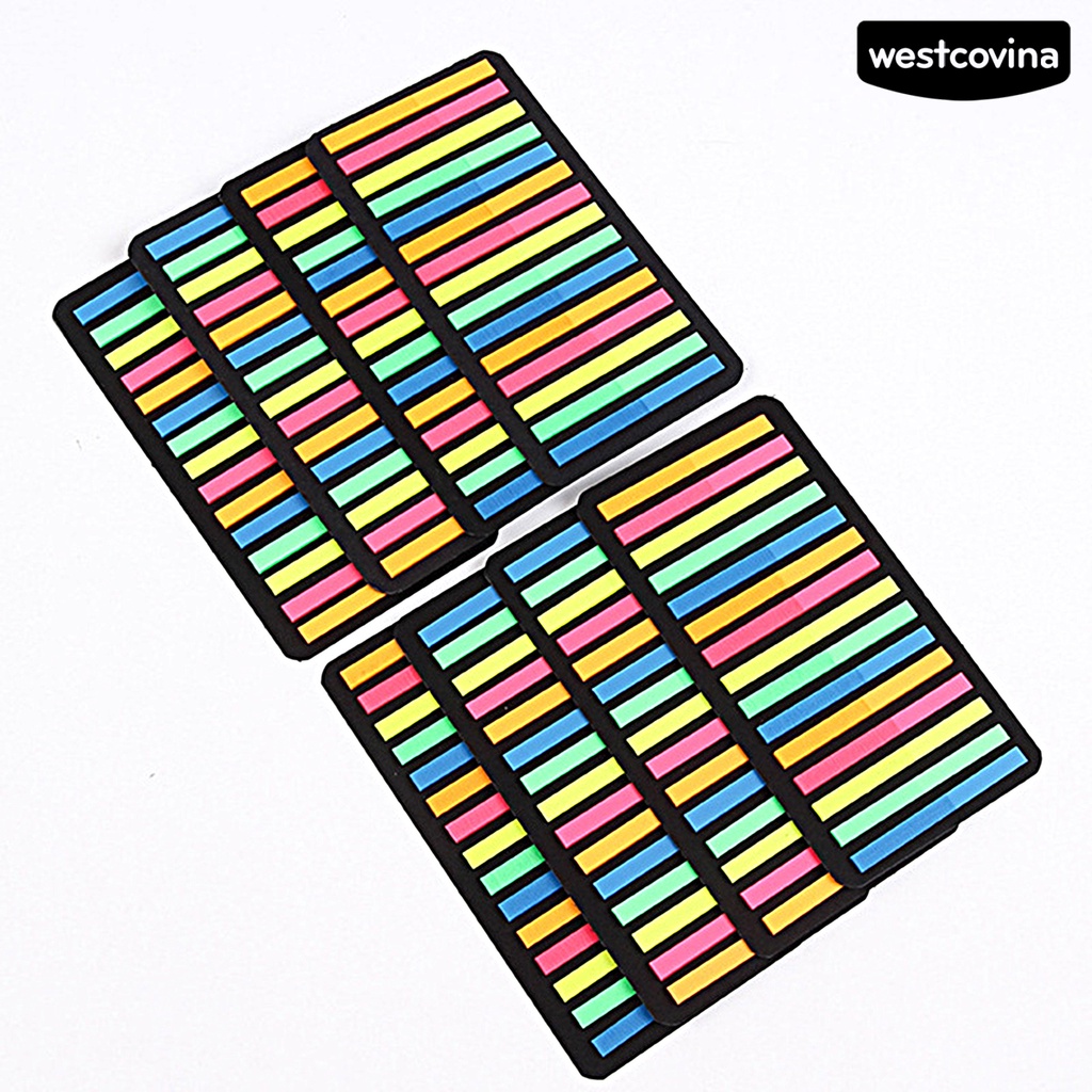 [COD]♪1 Bộ Nhãn Dán Ghi Chú Bằng PVC Màu Huỳnh Quang Chống Thấm Nước Hình Mũi Tên