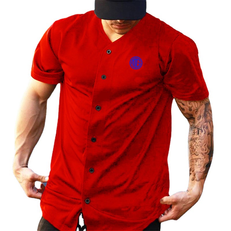 Áo Thun Lưới Cổ Chữ V Thoáng Khí Khô Nhanh In Họa Tiết Thời Trang Mùa Hè Cho Nam