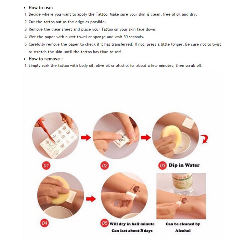 Hình Xăm Dán Tạm Thời Hình Kỳ Lân Chống Nước Có Thể Tháo Rời