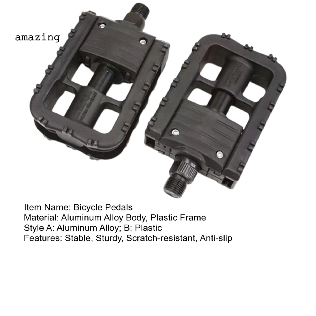 1 Cặp Bàn Đạp Phẳng Chống Mài Mòn Dễ Lắp Đặt Dành Cho Xe Đạp Leo Núi