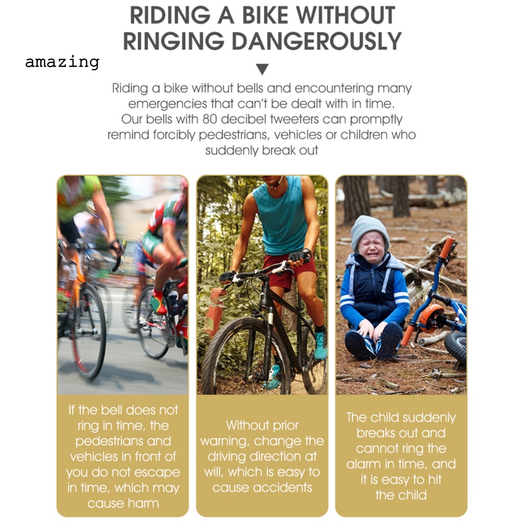 Chuông Gắn Tay Lái Xe Đạp Cứng Cáp Phong Cách Vintage