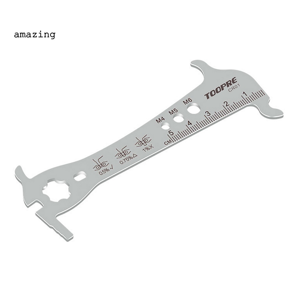 Thước Đo Dây Xích Xe Đạp Màu Sắc Bạc Tiện Dụng