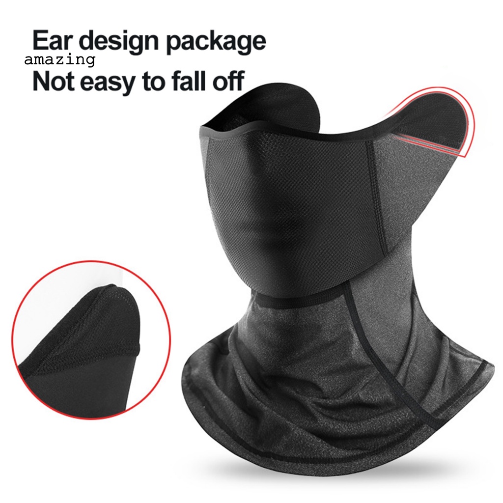 Tấm Che Mặt Bằng Lụa Lạnh Mềm Chống Bụi Dùng Đạp Xe