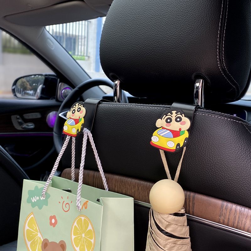 Móc Treo Đồ Đa Năng Họa Tiết Hoạt Hình Gắn Sau Ghế Xe Hơi AQG4