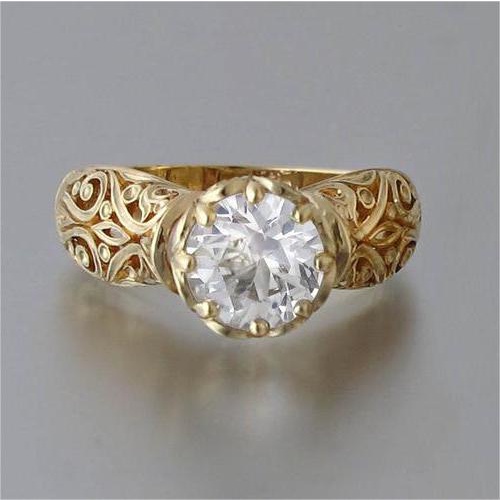 Nhẫn Mạ Vàng Trắng 18K Đính Đá Sang Trọng