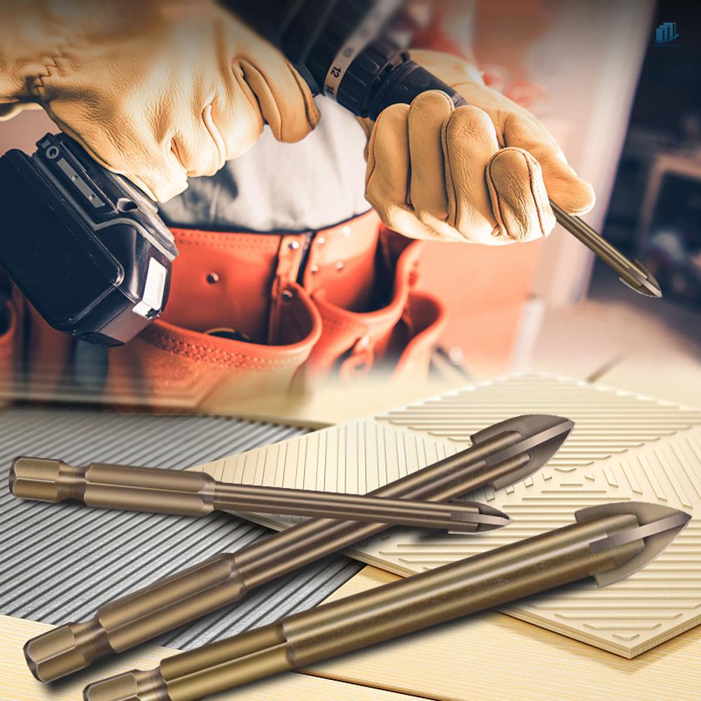 Bộ Mũi Khoan Cacbua Đa Năng Đục Lỗ Treo Tường / Gỗ / Kính / Gốm Sứ