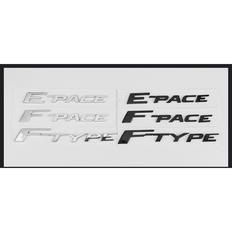 Thích hợp cho JAGUAR JAGUAR F-PACE E-PACE F-TYPE Dịch chuyển Wordmark Trang trí sửa đổi Nhãn đuôi