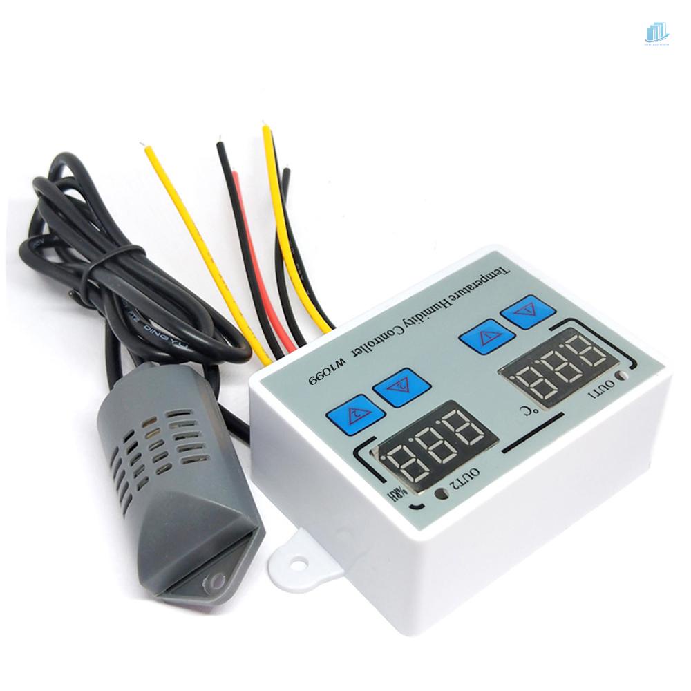 Bộ Điều Khiển Nhiệt Độ Và Độ Ẩm Kỹ Thuật Số W1099 AC110-220V Cho Tủ Lạnh