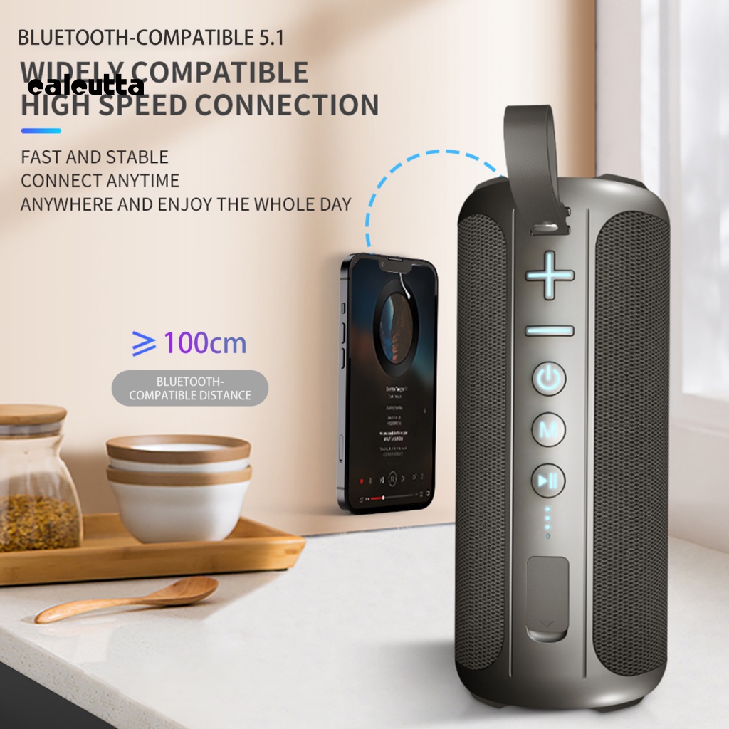 Loa Không Dây Âm Thanh Siêu Trầm Chống Thấm Nước IPX5 Bluetooth 5.1 Chuyên Dụng Cho Gia Đình