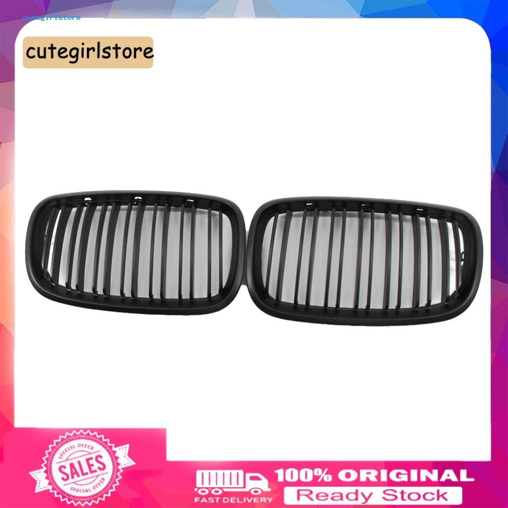 1 Cặp Lưới Tản Nhiệt Trái Phải ABS Bền Bỉ Màu Đen Ốp 51137157687 51137157688 Phụ Kiện Chuyên Dụng Cho Xe BMW 5 Series E70 08-12