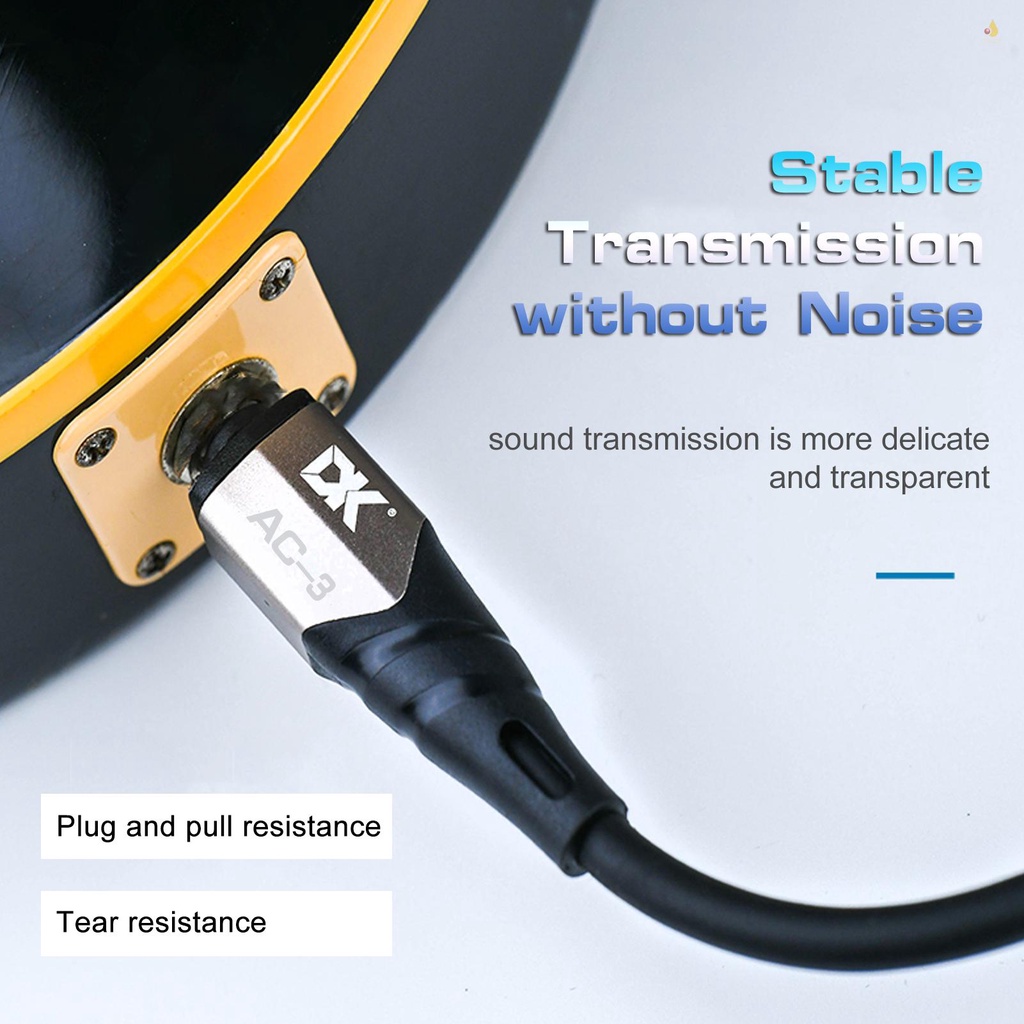 Dây Cáp Kết Nối Âm Thanh Giảm Tiếng Ồn 3.0M 10ft Jack Cắm 6.35mm Cho Đàn Guitar Điện