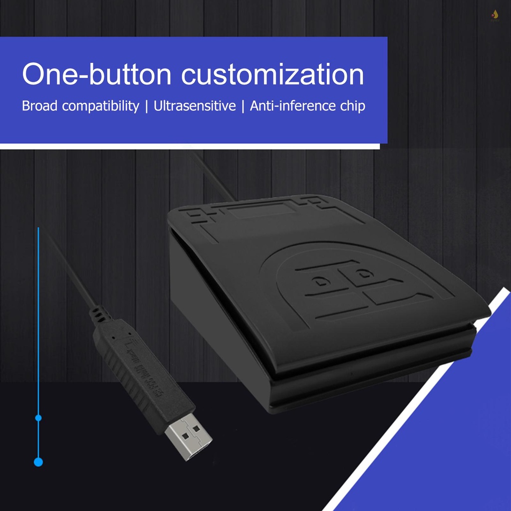 Bàn Đạp Chân USB Điều Khiển MIDI Cắt Ngắn Bằng Giọng Nói Chuyên Dụng Cho Thiết Bị Máy Tính