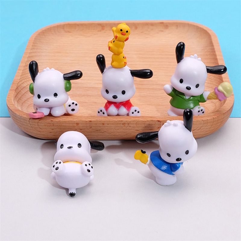 Set 5 Đồ trang trí Búp Bê Anime Pochacco Bằng PVC