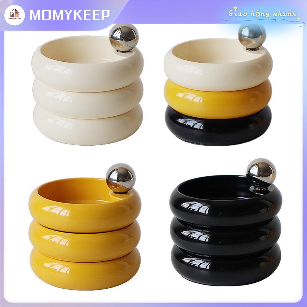 MOMYKEEP Xoay Trang Sức Hộp Bảo Quản Melamine Đa Năng Nhiều Lớp Người Tổ Chức Để Bàn Bông Tai Vòng Cổ Giá Đỡ