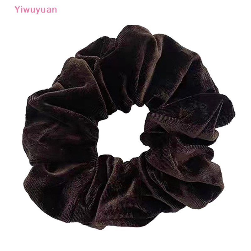 Dây Cột Tóc Cao Su Co Giãn Bọc Nhung Mềm Mại Thời Trang Cổ Điển Cho Nữ