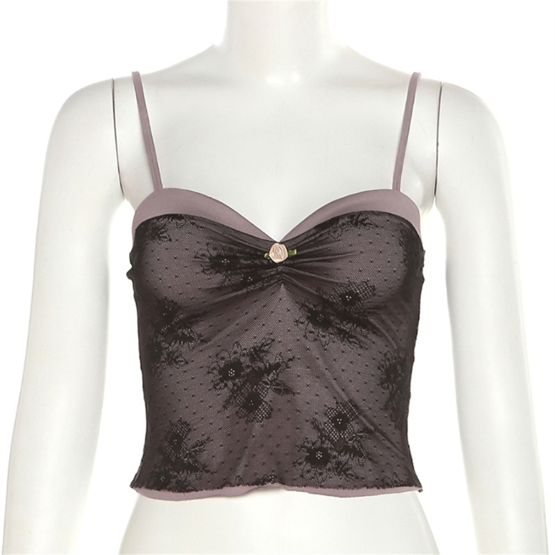 Xiangbao Áo Tank Top Hai Dây Ôm Dáng Trọng Lượng Nhẹ