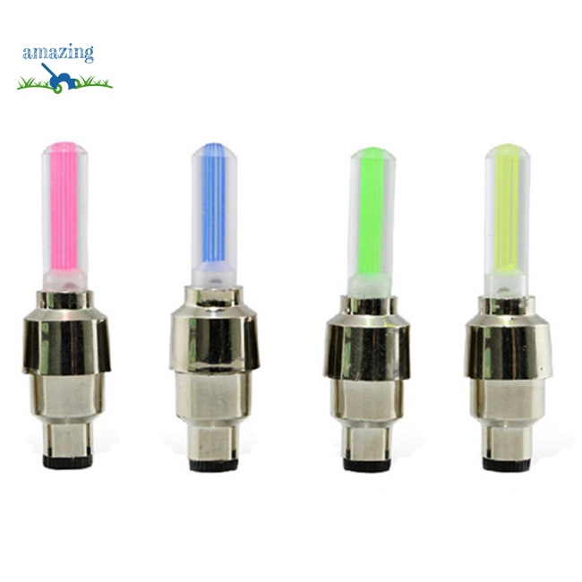 Nắp Van Bánh Xe Có Đèn LED Phát Sáng Dành Cho Xe Hơi Xe Đạp Xe Máy