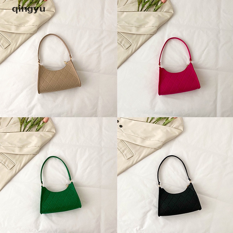 Qingyu 1 Túi Xách Đeo Dưới Cánh Tay / Đeo Vai / Đựng Tiền Xu / Mỹ Phẩm Thời Trang Cho Nữ
