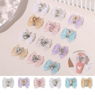 Đá dán trang trí móng tay 3d hình nơ xinh xắn