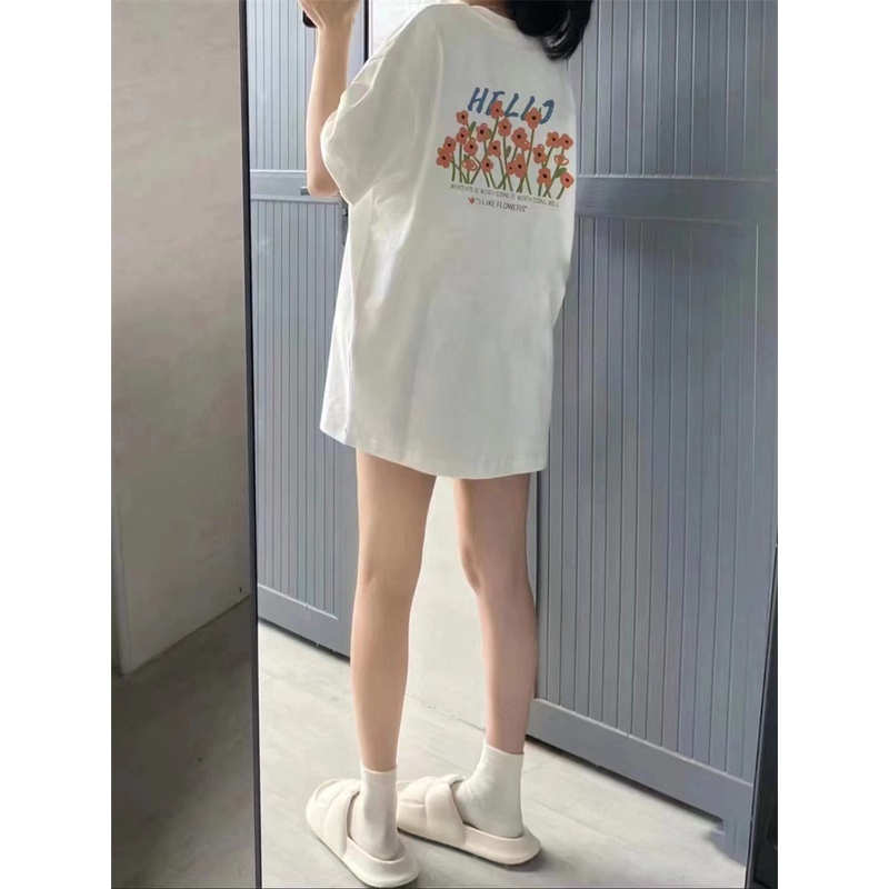 Áo Thun Tay Ngắn n88- Thời Trang Nam Nữ In Hoa Cổ Điển