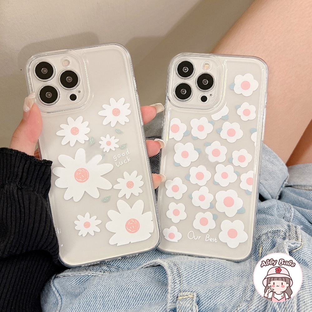 Ốp Điện Thoại TPU Mềm Chống Sốc Họa Tiết Hoa Cúc Cho IPhone 14 Pro Max 11 12 11 Pro Max X XS 7Plus