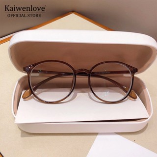 Mắt kính KAIWENLOVE gọng tròn oval nhỏ chống ánh sáng xanh chống mệt mỏi phong cách Hàn Quốc thời trang nữ