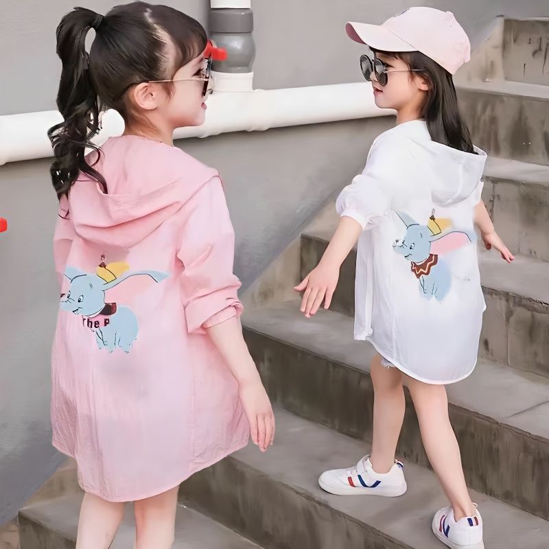 Áo Khoác Chống Nắng Nhẹ Thoáng Khí Trọng Lượng Nhẹ d7kg Chống Tia Cực Tím Cho Bé Gái Tiểu Học / Du Lịch