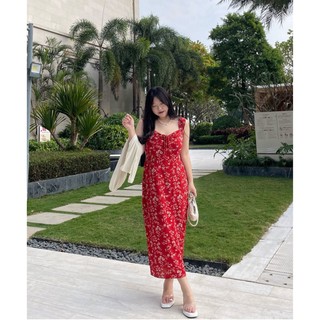 Plus Đầm Dài Tới Eo Dáng Ôm In Họa Tiết Hoa Phong Cách Cổ Điển Thời Trang Mùa Hè Xinh Xắn Cho Nữ