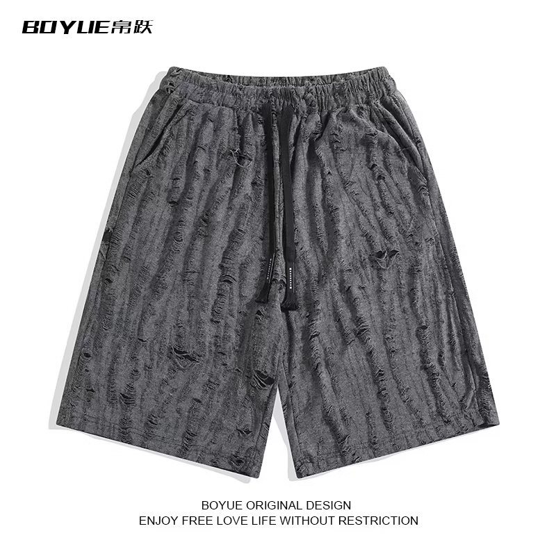 Quần Short Dáng Rộng Màu Sắc Đơn Giản Phong Cách Hip Hop Đường Phố Cho Nam