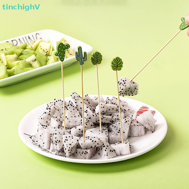 Set 20 Xiên Tre Ăn Trái Cây / Bánh Cupcake Dùng Một Lần