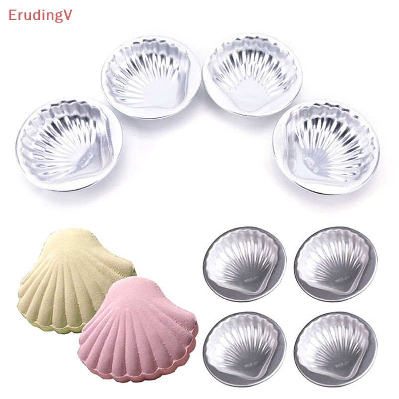 Bộ 5 Khuôn Làm Bánh Handmade Bằng Hợp Kim Nhôm Hình Vỏ Sò