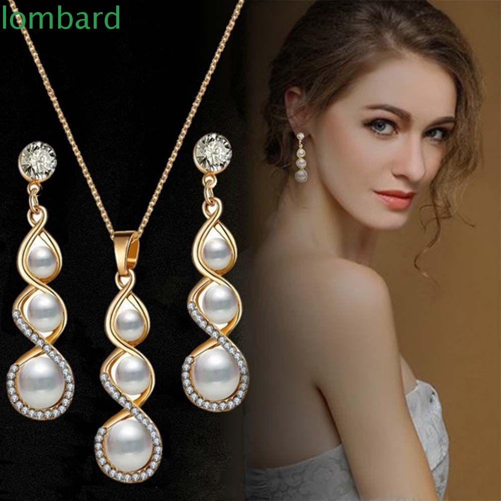 Bộ Phụ Kiện Trang Sức Hình Giọt Nước Đính Đá Sang Trọng Lãng Mạn Cho Nữ