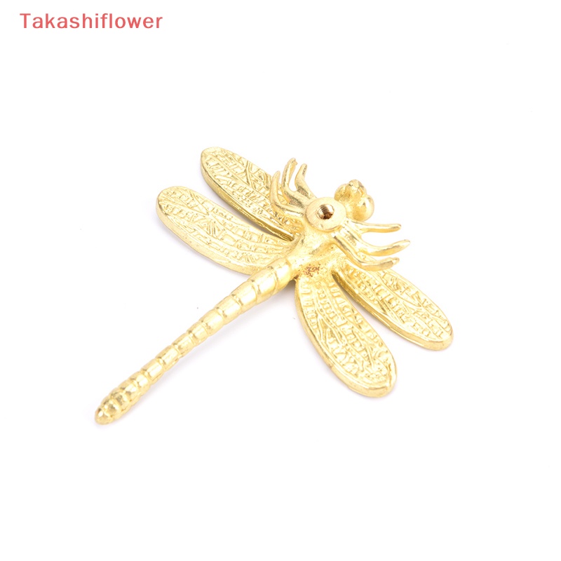 Tay Nắm Cửa Tủ Hình Chuồn Chuồn Bằng Đồng Thau Mạ Vàng Phong Cách Bắc Âu Đơn Giản